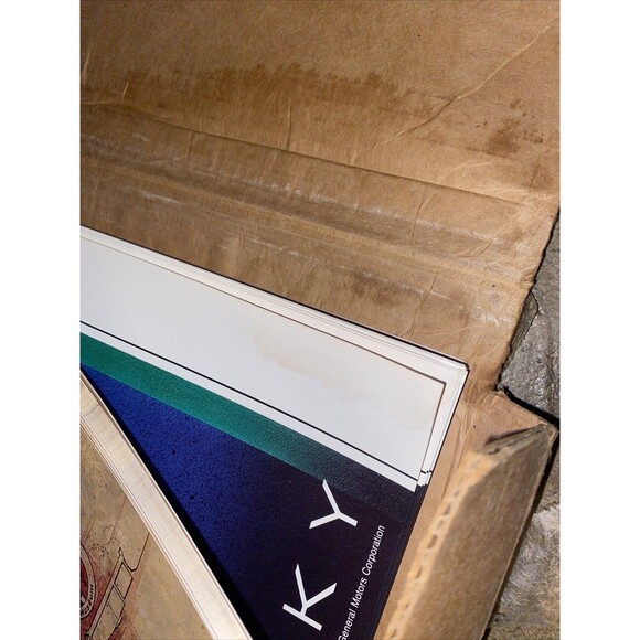 Vintage 90s 1992 Chevy Motor Division 1,000,000 Corvette Poster GM 24” X 36” - Picture 3 of 3